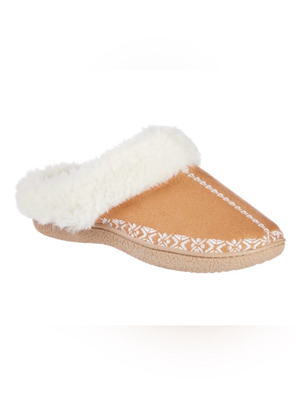 Women's Embroidered Microsuede Clara Clog Slippers